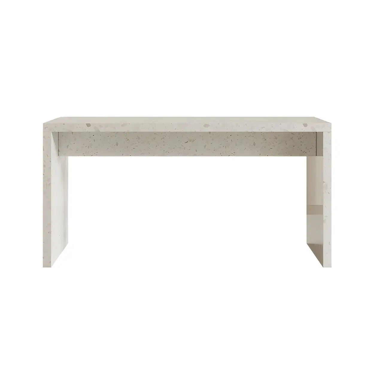 Modern White Stone Double Pedestal Bar Tables