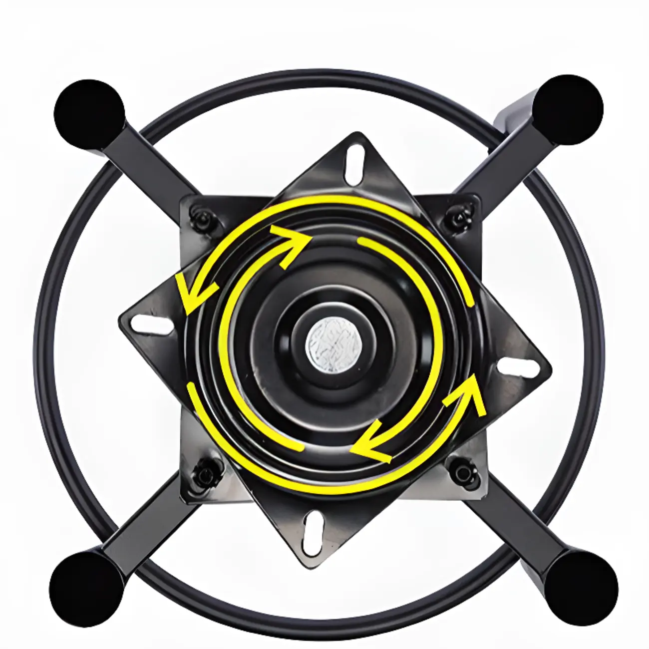 Modern Round Upholstered Curved Back Bistro Swivel Bar Stool