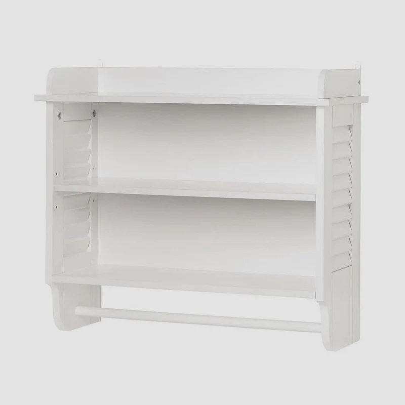 Olympia Wall Mounted Wooden Shelving - White