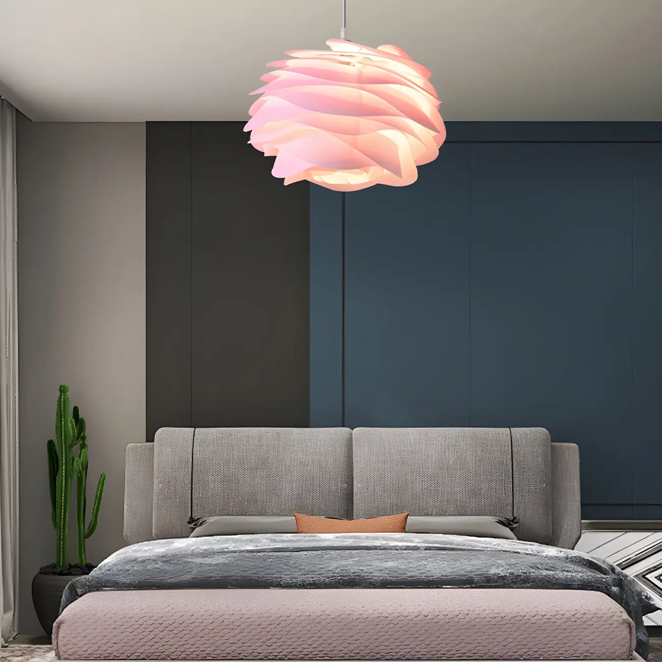 Modern Bedroom LED Pendant light with Adjustable Length