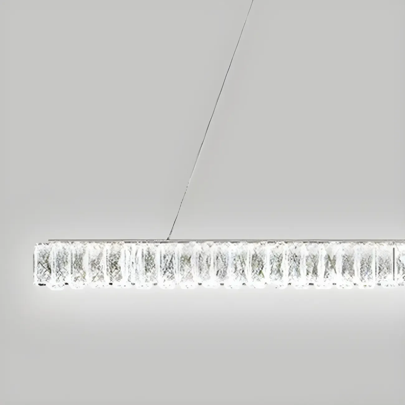 Trendy Modern Crystal Linear Pendant Light