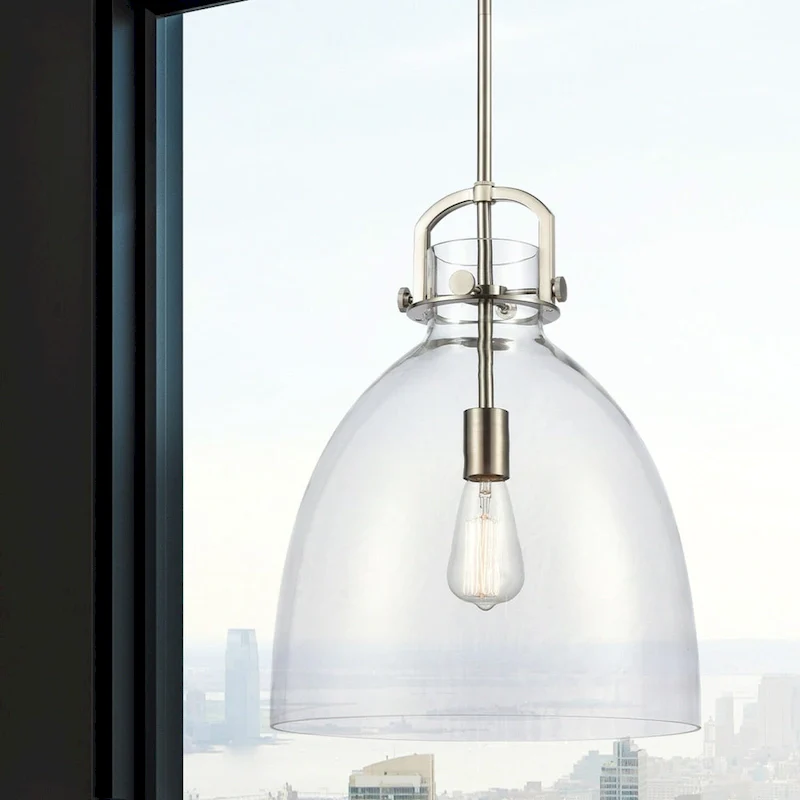 Innovations Lighting Newton Bell - 1 Light 14  Stem Hung Pendant