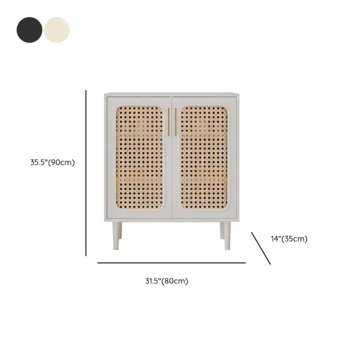 Modern Ink Wood Slab Buffet with Adjustable Shelving
