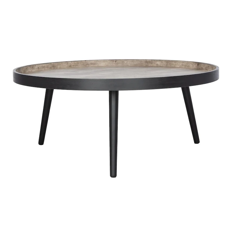 SAFAVIEH Arline Round Tray Top Coffee Table - 35.4 x 35.4 x 15 - 35Wx35Dx15H