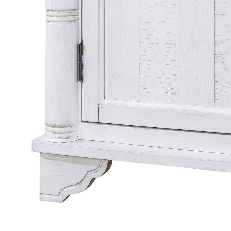 Mid Century 40 Sideboard Buffet Console Table with Adjustable Shelf