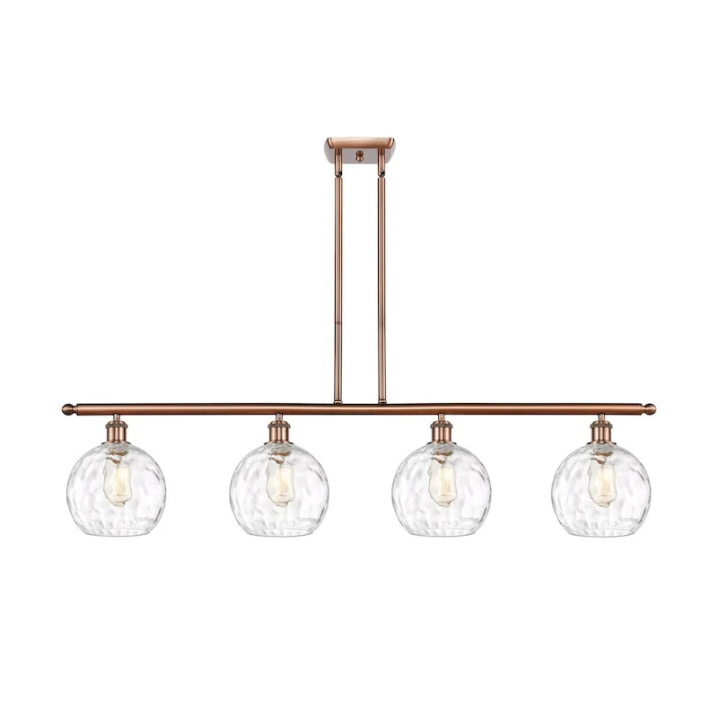Innovations Lighting Ballston Athens Water Glass - 4 Light 48  Island Light