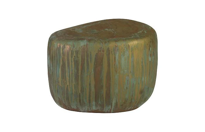 Wedge End Table, Lichen Finish