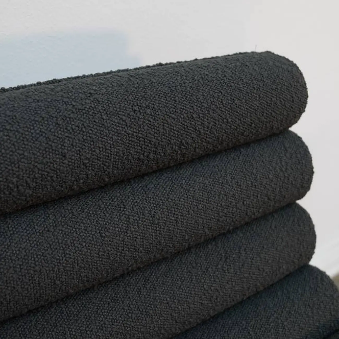 Modern Upholstered Counter Stool with Metal Frame