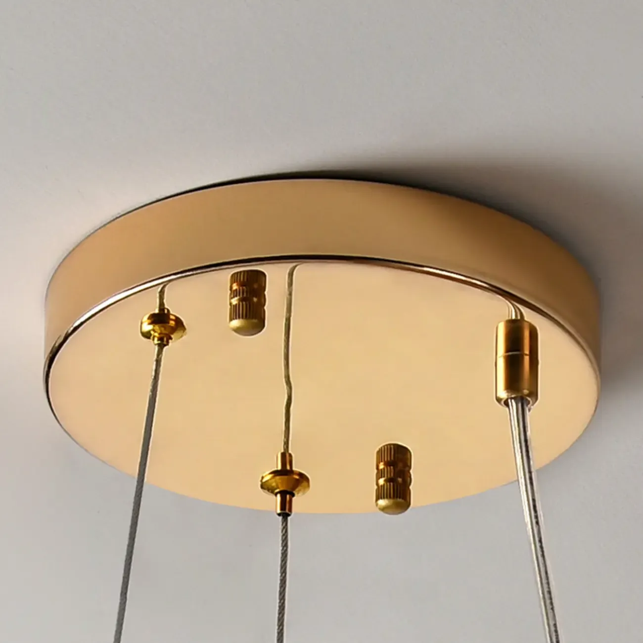 Adjustable Height Gold Crystal Globe Starburst Chandelier