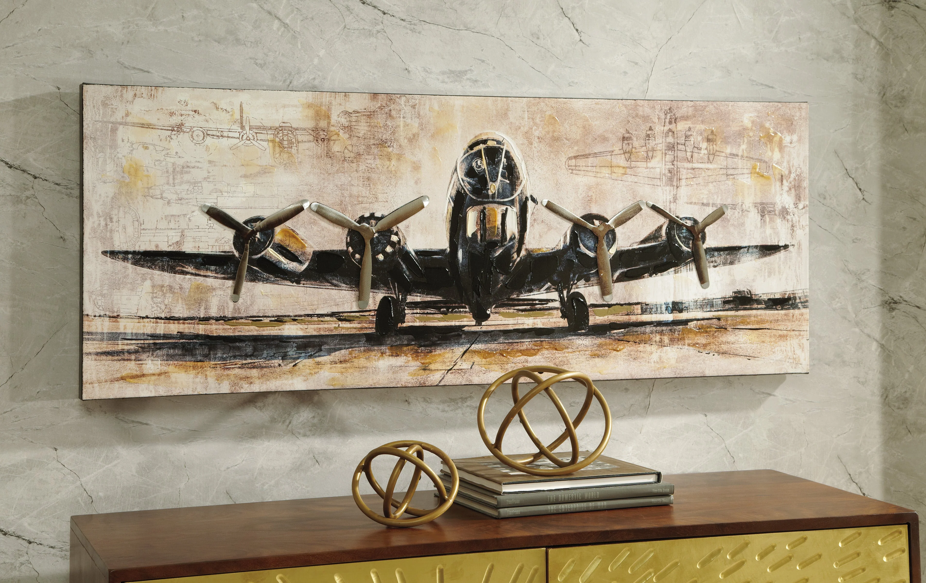 Airplane Design Canvas Wall Art
