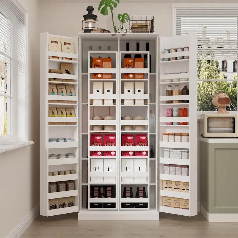 Versatile Kitchen Organizer: Compact 31.5 Cabinet with Smart Storage