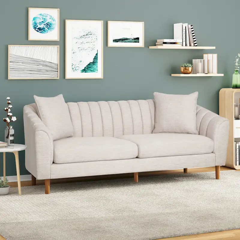 Ansonia Channel-tufted Sofa by Christopher Knight Home