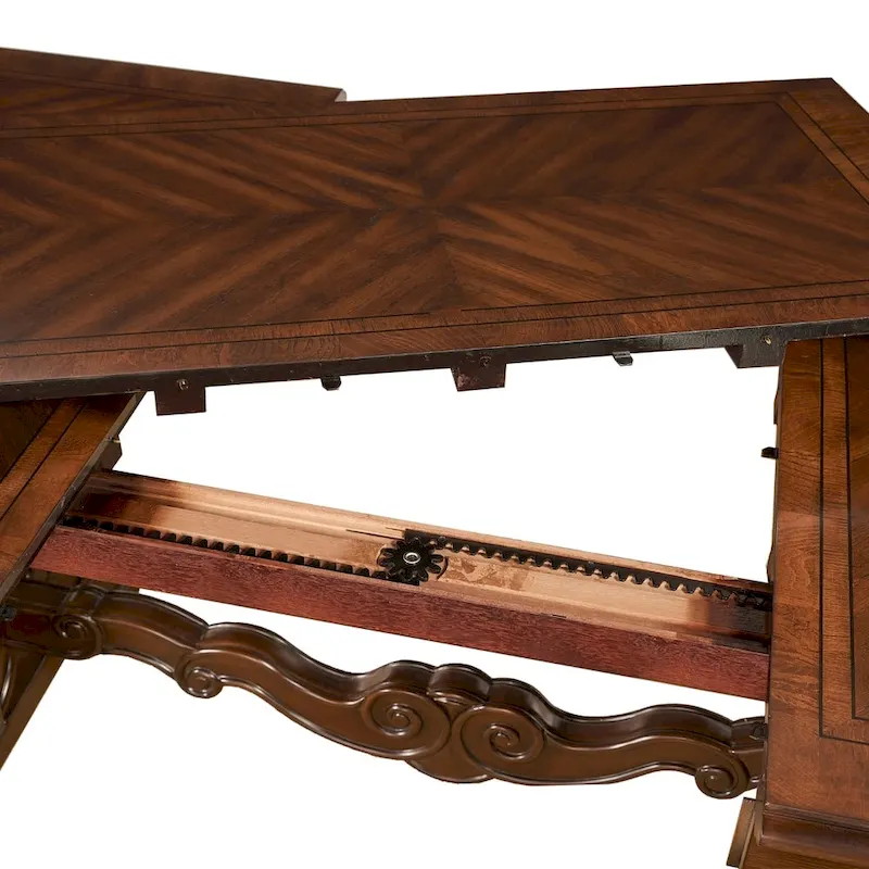 Steve Silver Richland 96 Inch Traditional Dining Table, Brown