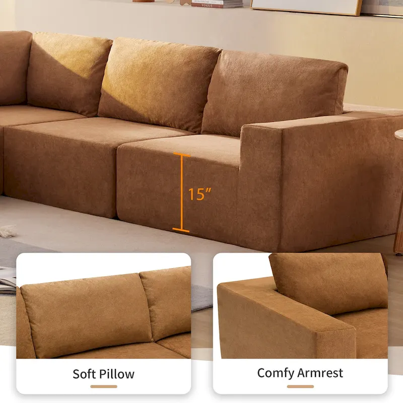 Modular L Shaped Sectional Sofa