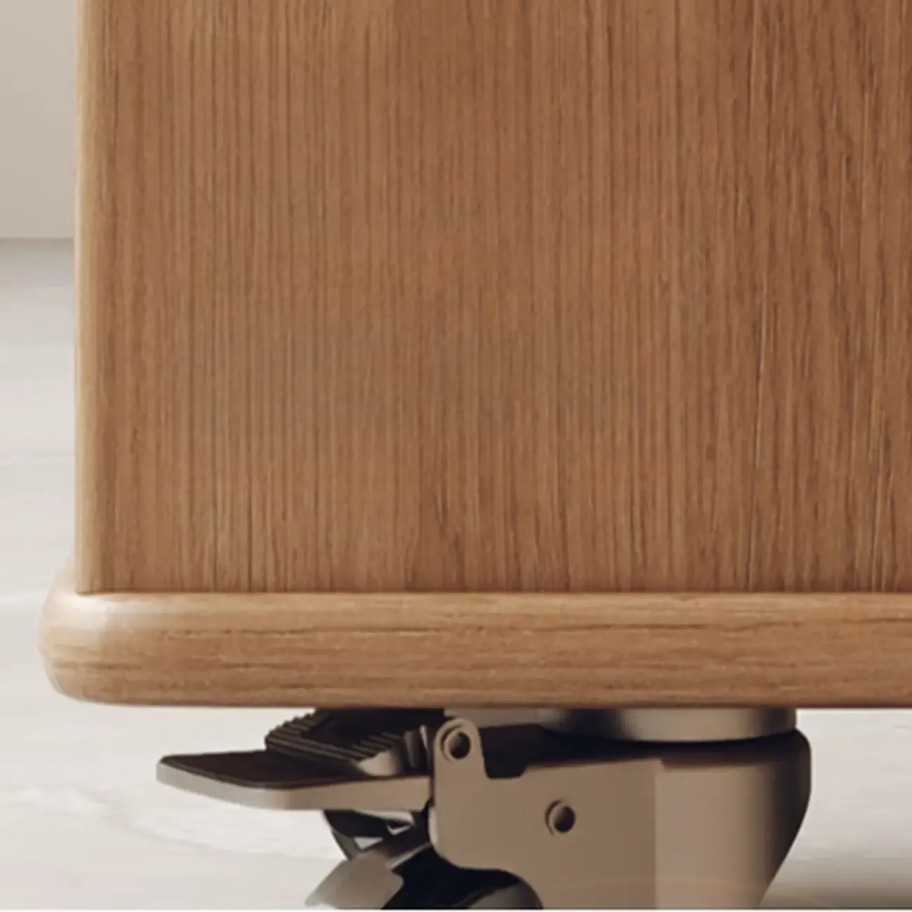 Modern Folding Table Top Wood Mobile Side Table with Wheels