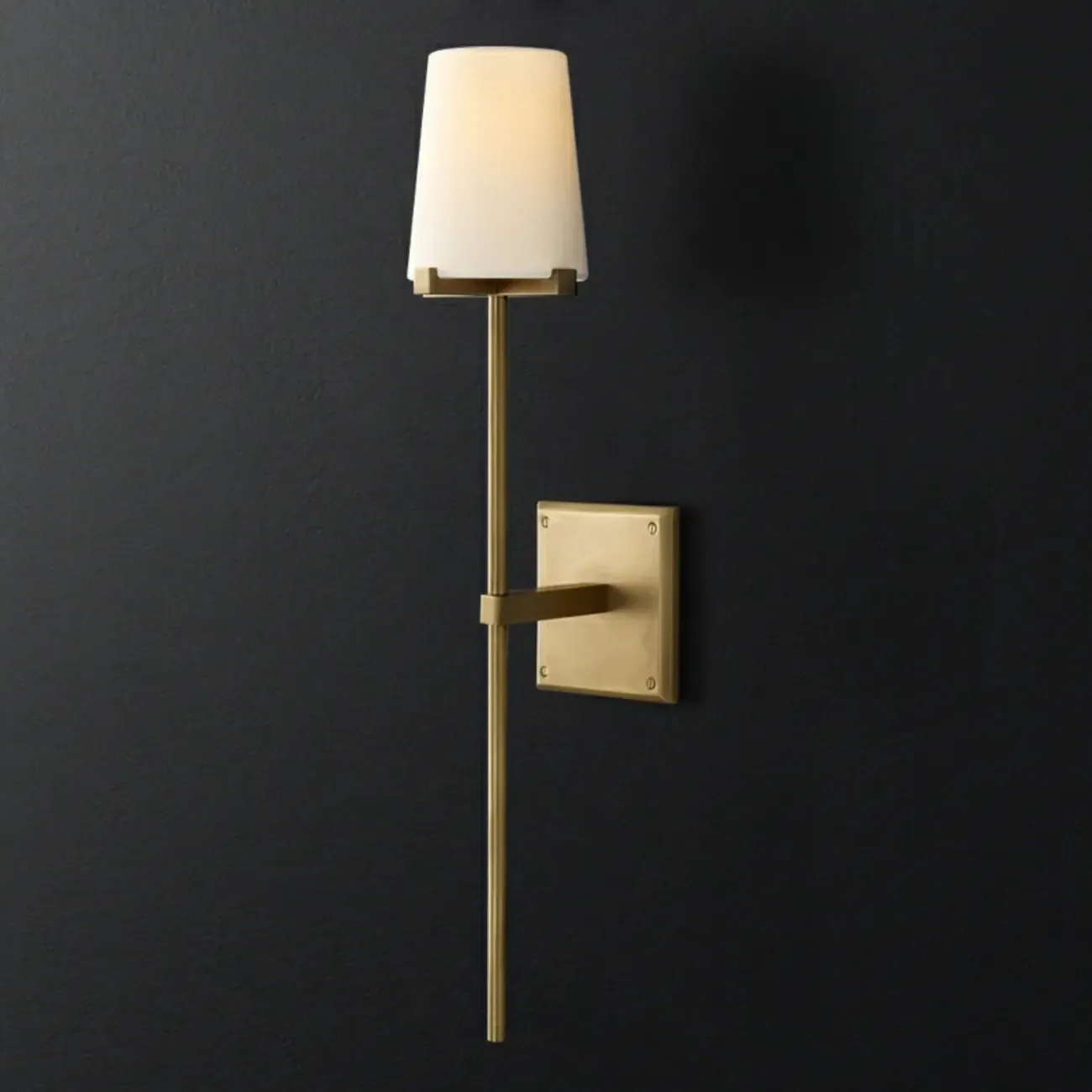 Modern Gold Bathroom Vanity Light with Clear Glass Shade