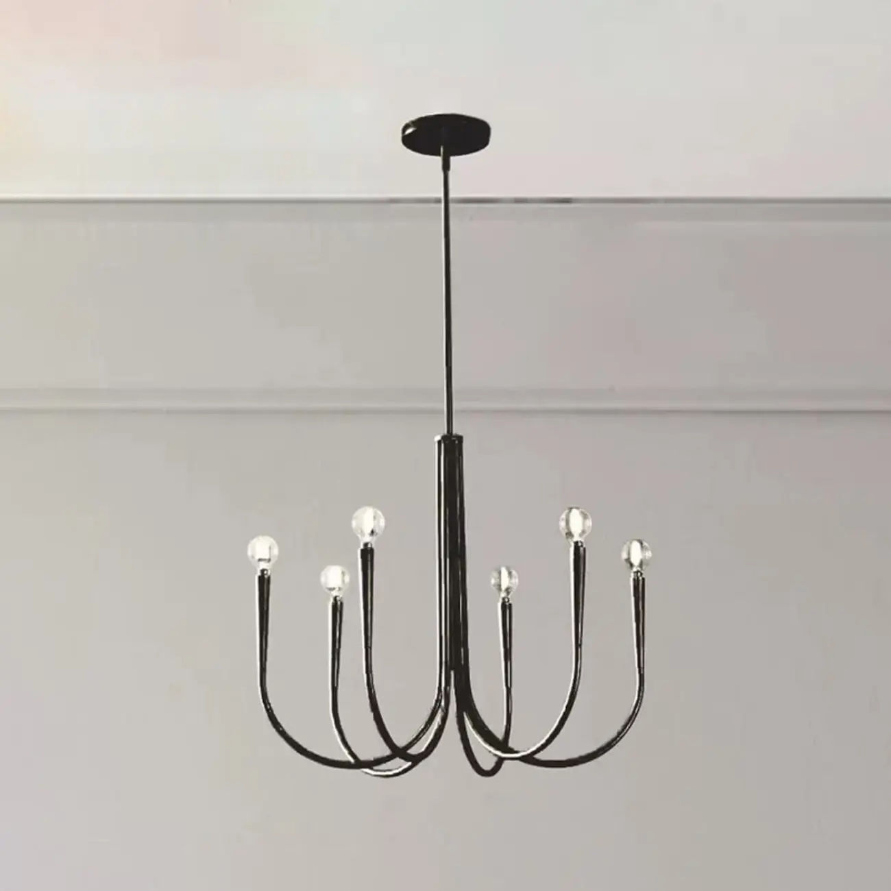 Mid-Century Branch Ceiling Chandelier with Adjustable Height