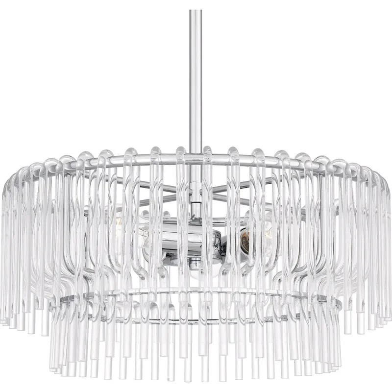 Tayshia 3-Light Polished Chrome Pendant Light
