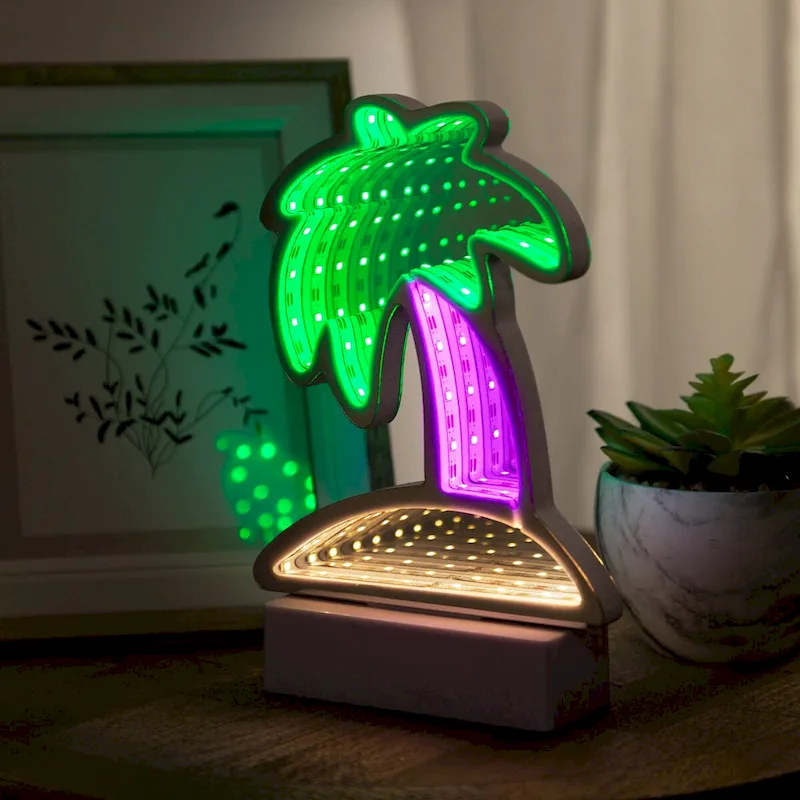 LED Lighted 3D Palm Tree Tunnel Light - 8