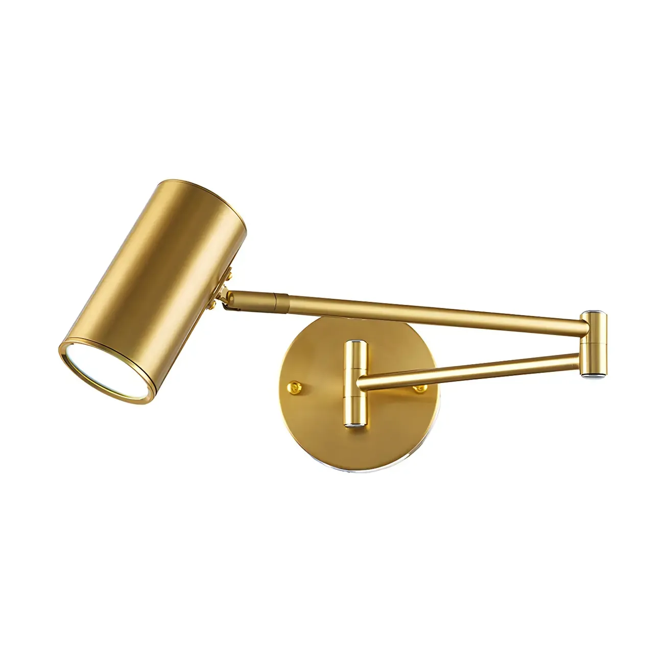 Modern Gold and Black Arm Swing Arm Wall Light