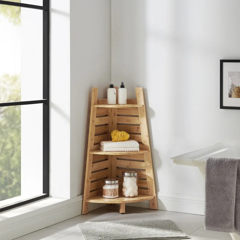 Bracken Bamboo Corner Shelf