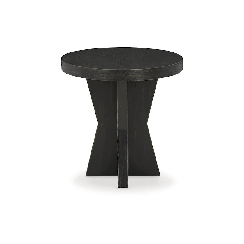 Signature Design by Ashley Galliden Black End Table - 24W x 24D x 24H
