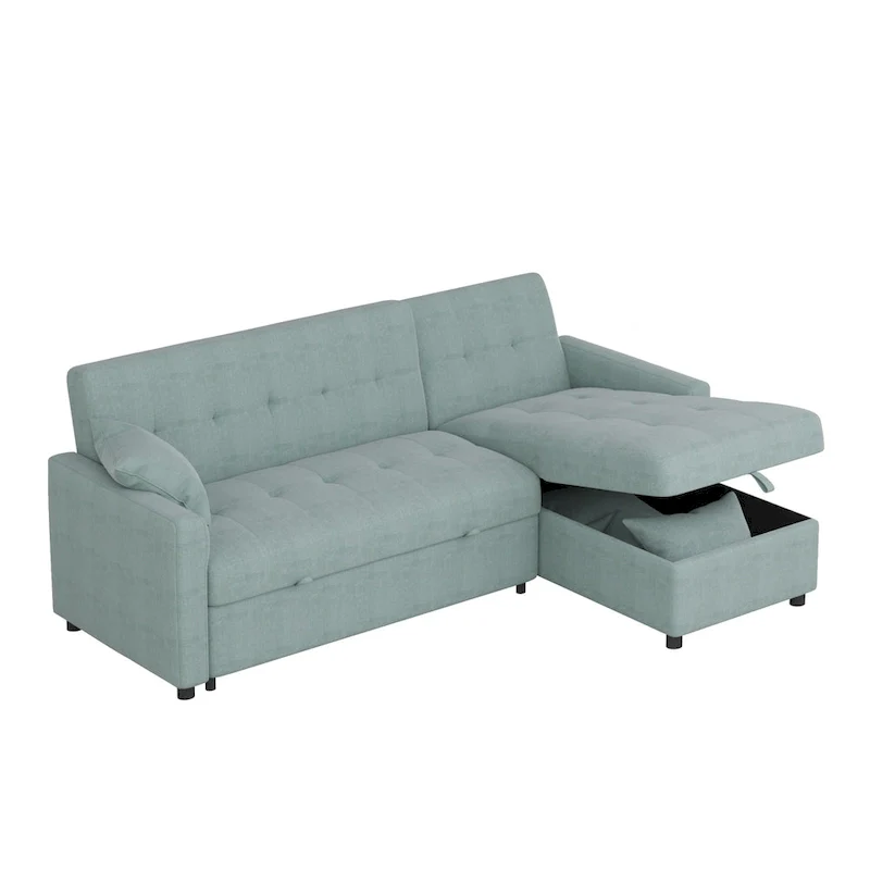 82 Wide Reversible Sleeper Sofa & Chaise
