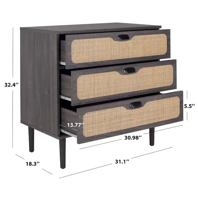 SAFAVIEH Dezzie 3-Drawer Chest