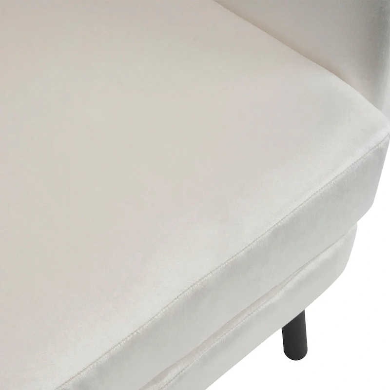 Stylish Wing Back Velvet Accent Chair by Christopher Knight Home