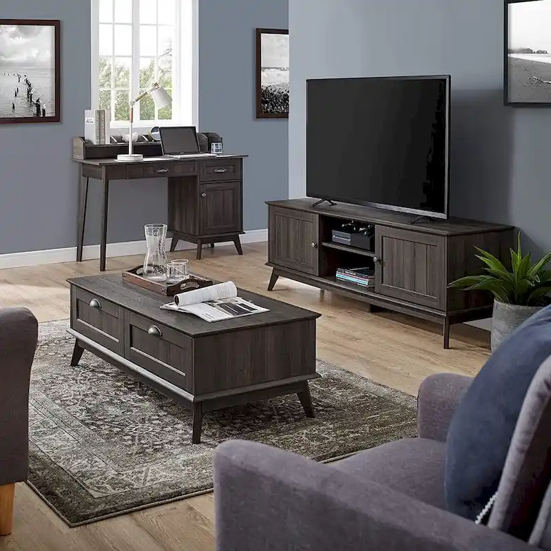 Caffoz Center Coffee Table with Two Fully Extended Drawers