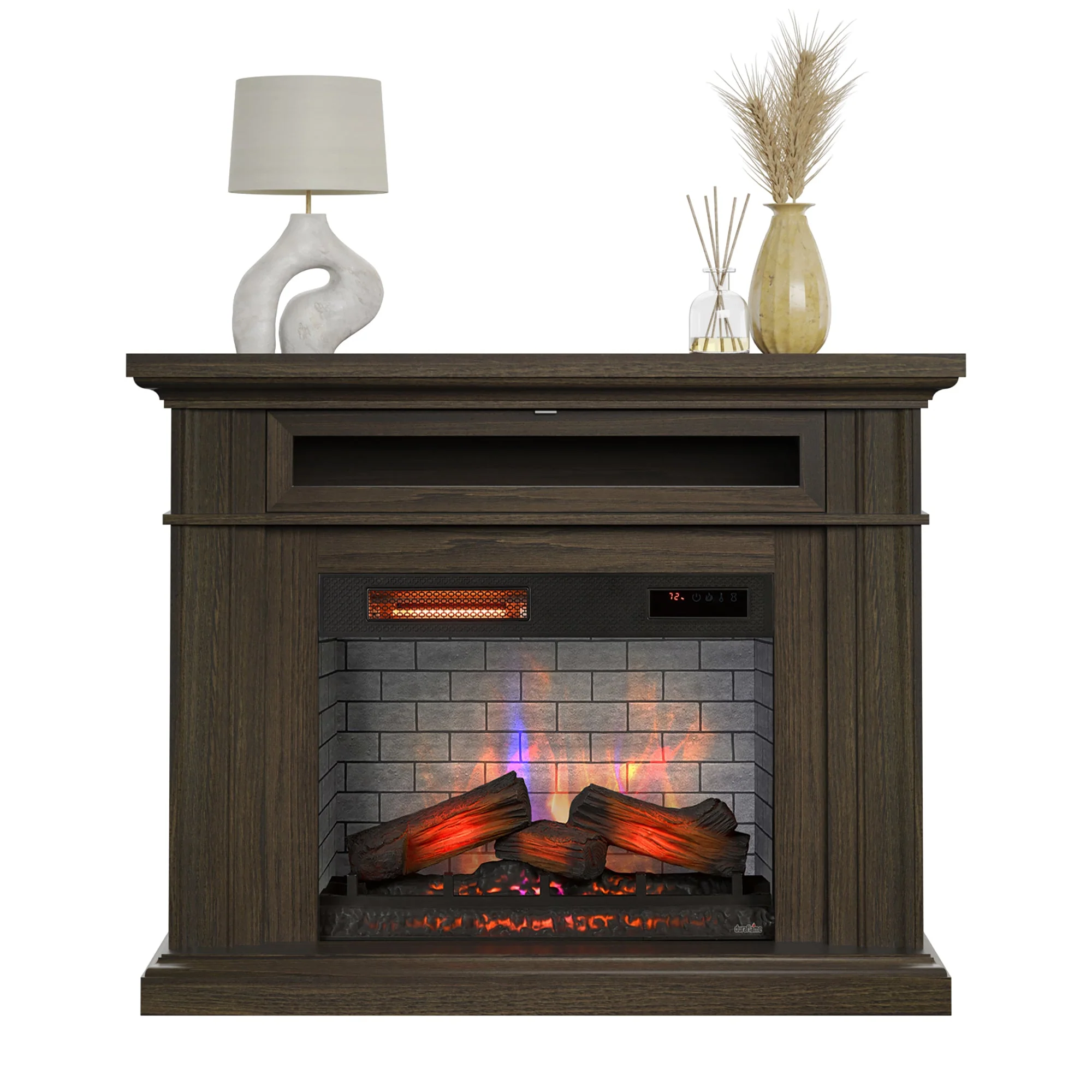 duraflame? 3D Flame Effect Electric Fireplace Wall Mantel