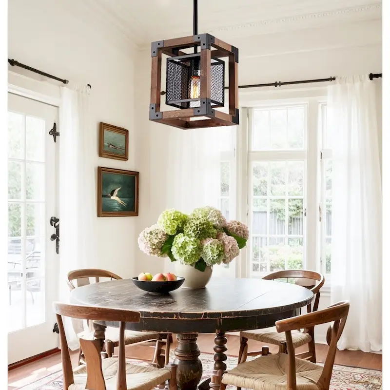 Ancient Style Pendant Chandelier (Brown/Black) Dempster - 1 Light