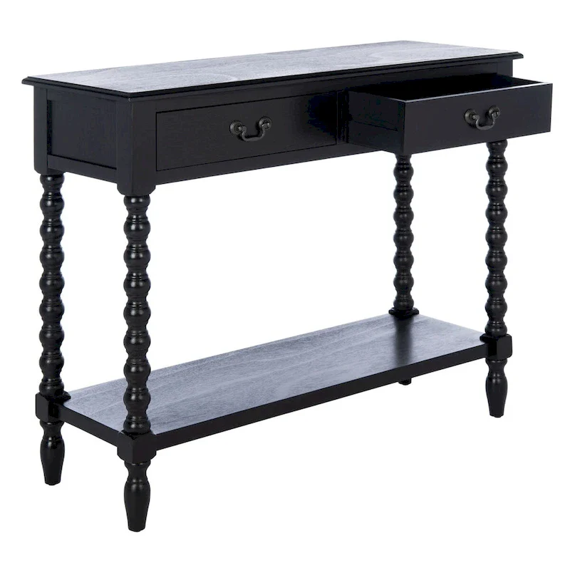 SAFAVIEH Henretta 2-Drawer Console Table - 35.5 W x 13 L x 29.5 H - 35.5 W x 13 L x 29.5 H - 36Wx13Dx30H