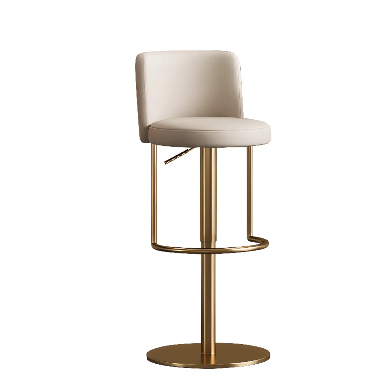 Modern Stainless Steel Swivel Bar Stool Adjustable Height