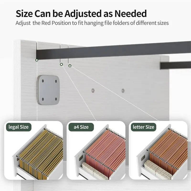 3-Drawer Rolling Filing Cabinet - 6.3D x 30.12W x 21.65H