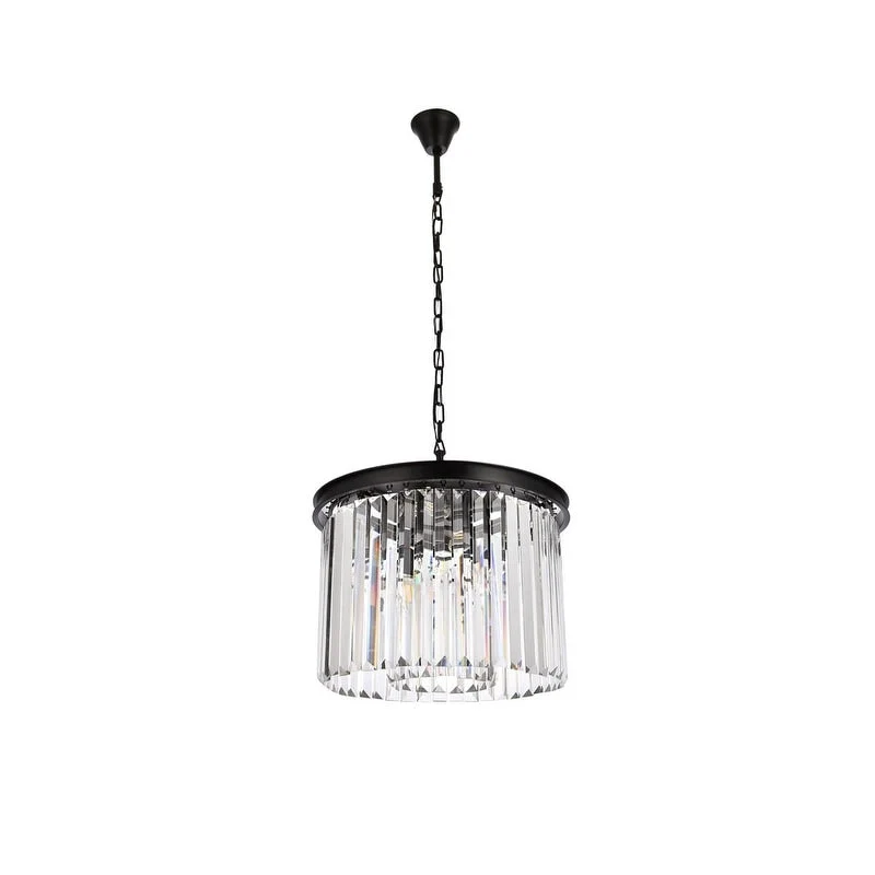 Royce Edge 6-Light Matte Black Pendant
