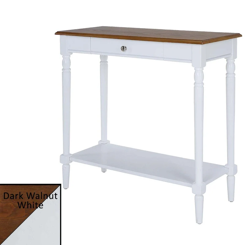 Convenience Concepts French Country 1 Drawer Hall Table with Shelf
