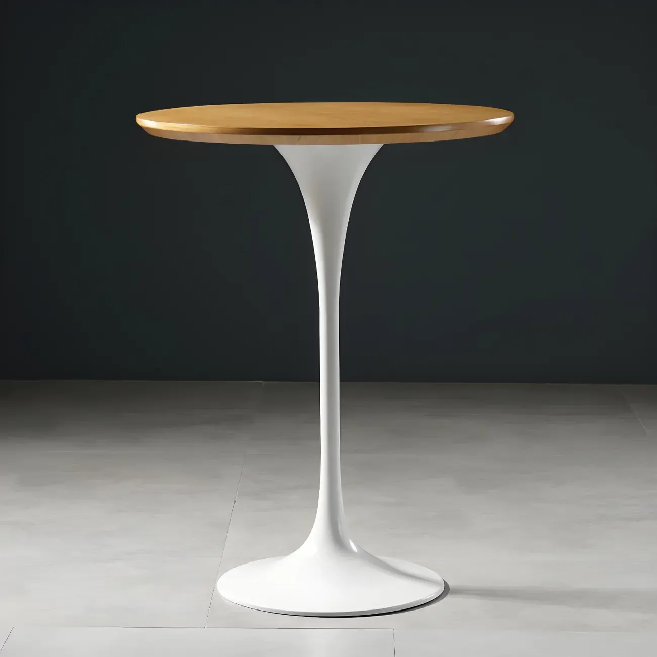 Glam Round Tall Bistro Table Pedestal Base Bar Table