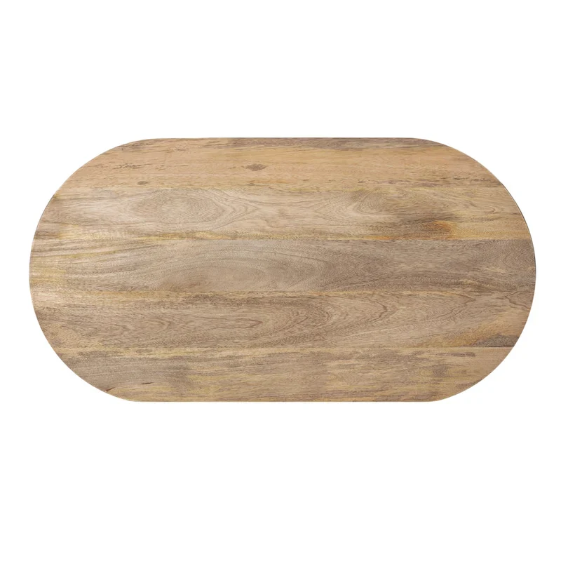 Kate and Laurel Conan Oval Wood Coffee Table
