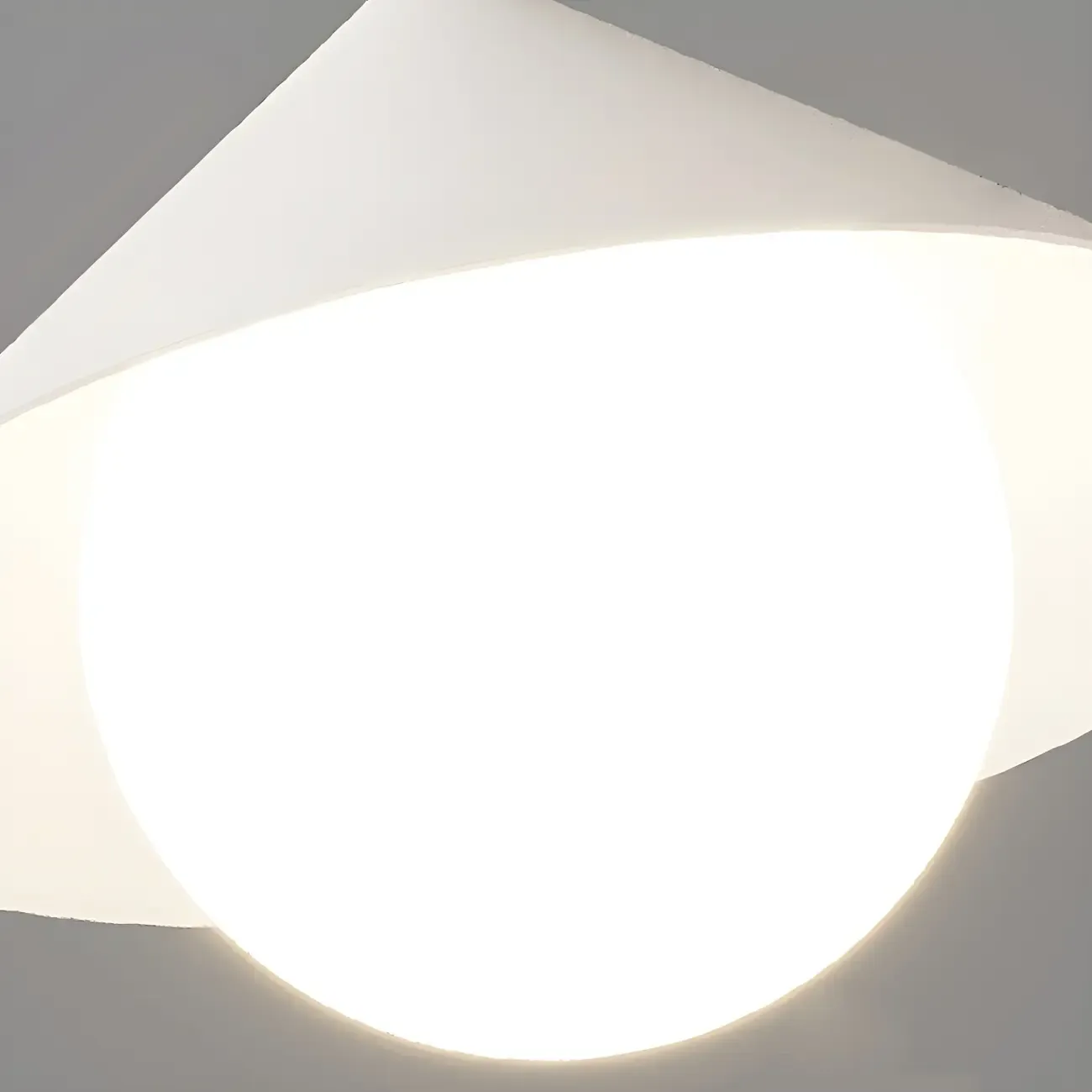 Sleek Modern White Metal Island Pendant Light