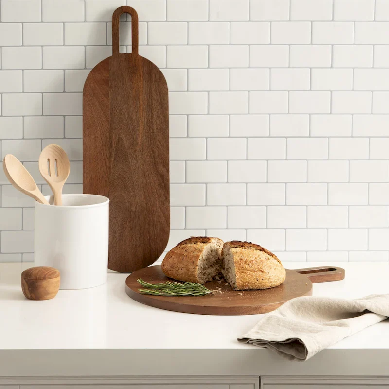 Kate and Laurel Staven 2 Piece Wood Serving Board Set