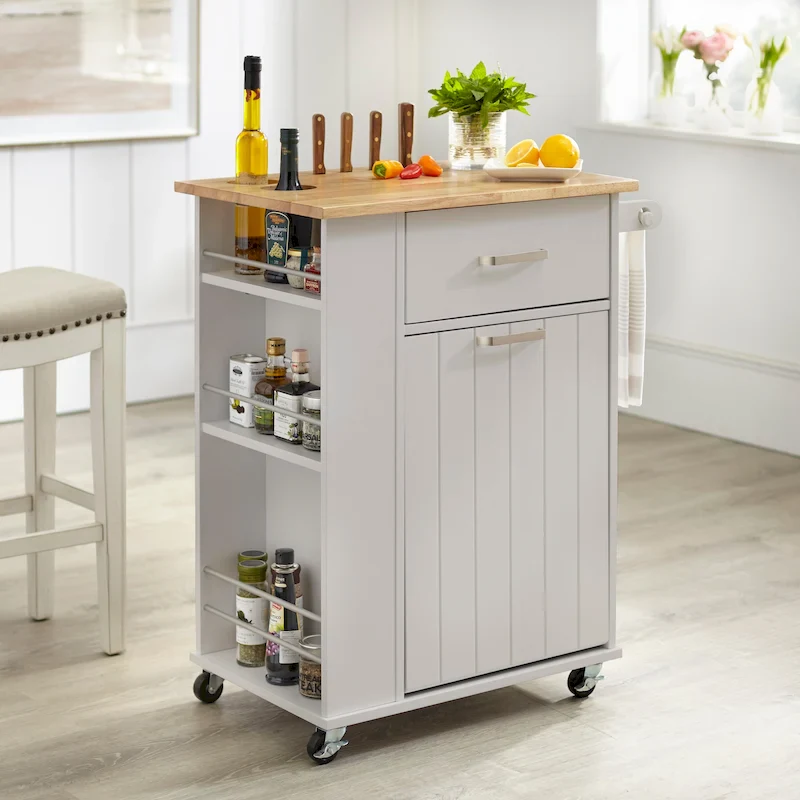 Simple Living Lima Rolling Kitchen Cart