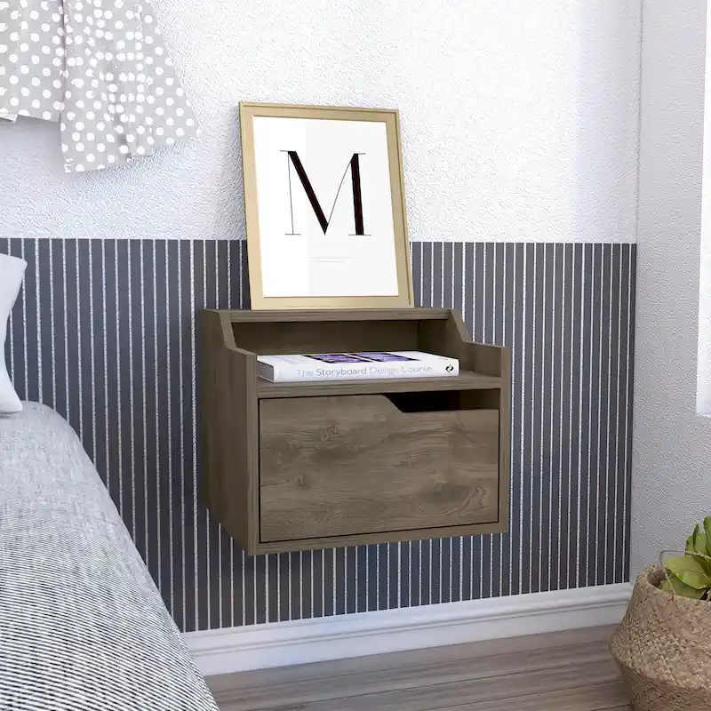 Busan 1-Drawer Modern Floating Nightstand