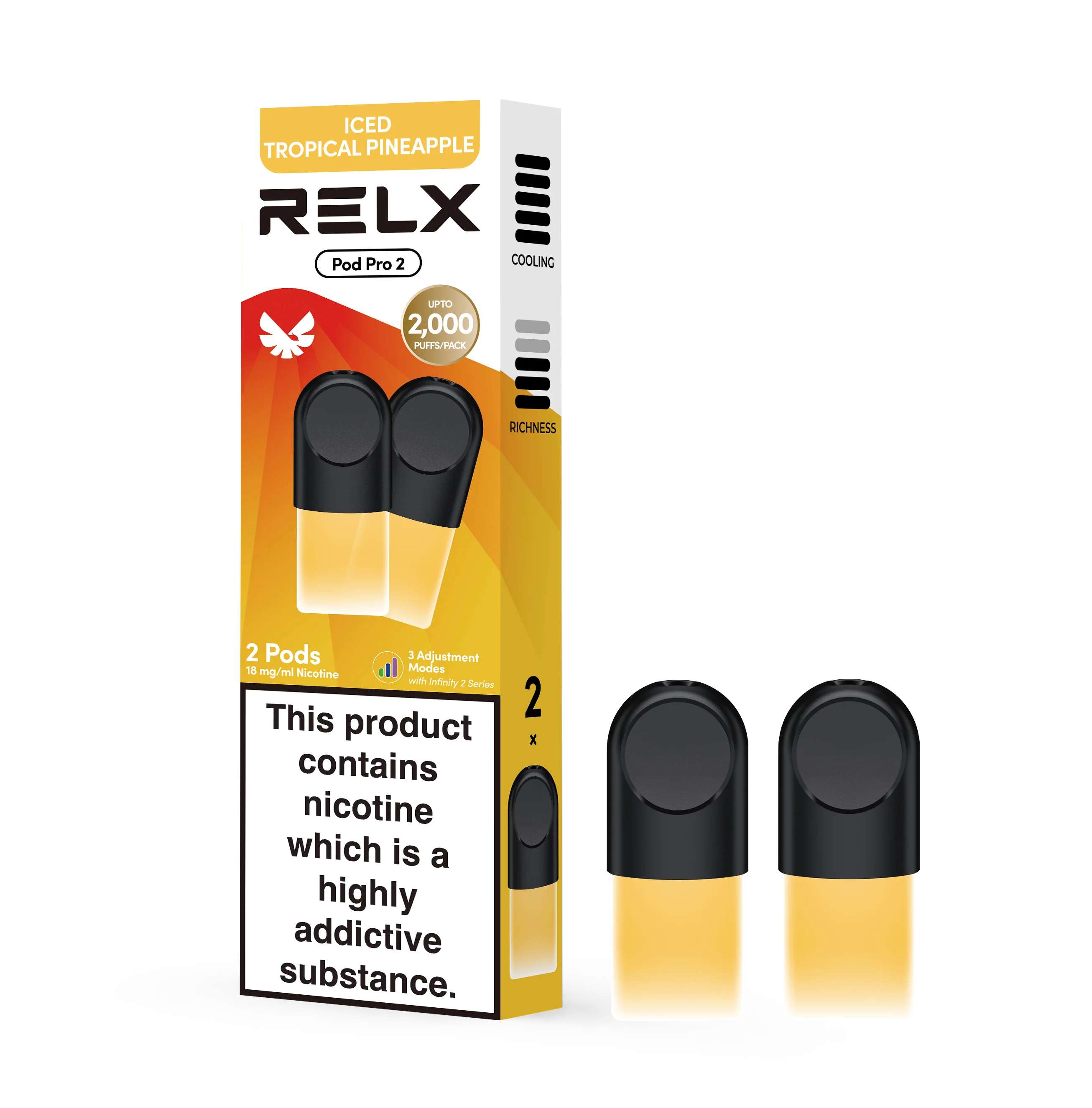 RELX Pod Pro Iced Tropical Pineapple