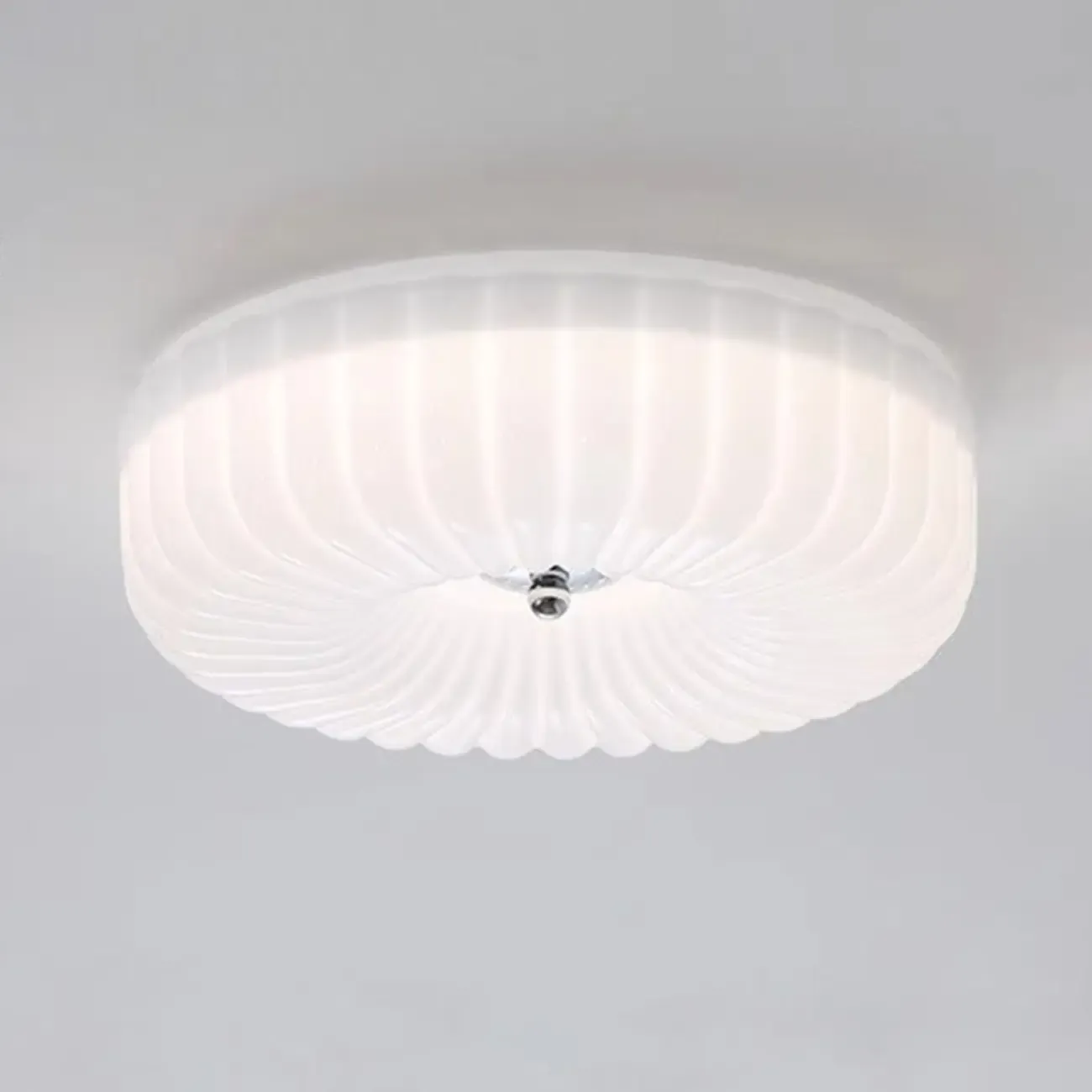 Mid-Century Modern Dimmable Flush Mount LED Ceiling Light