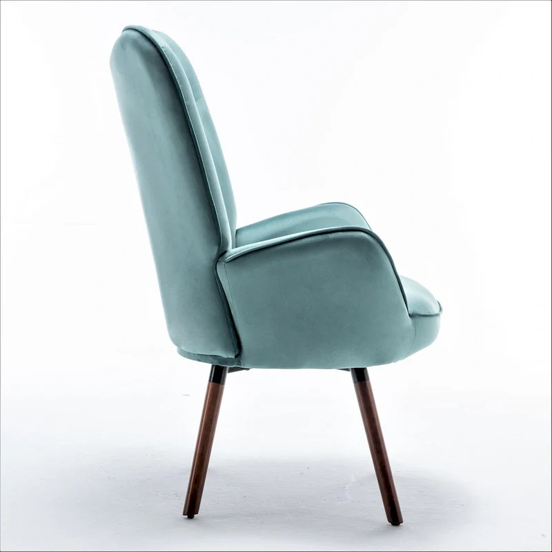 Kreedence 26.38 W Microfiber Flared Arm Accent Chair