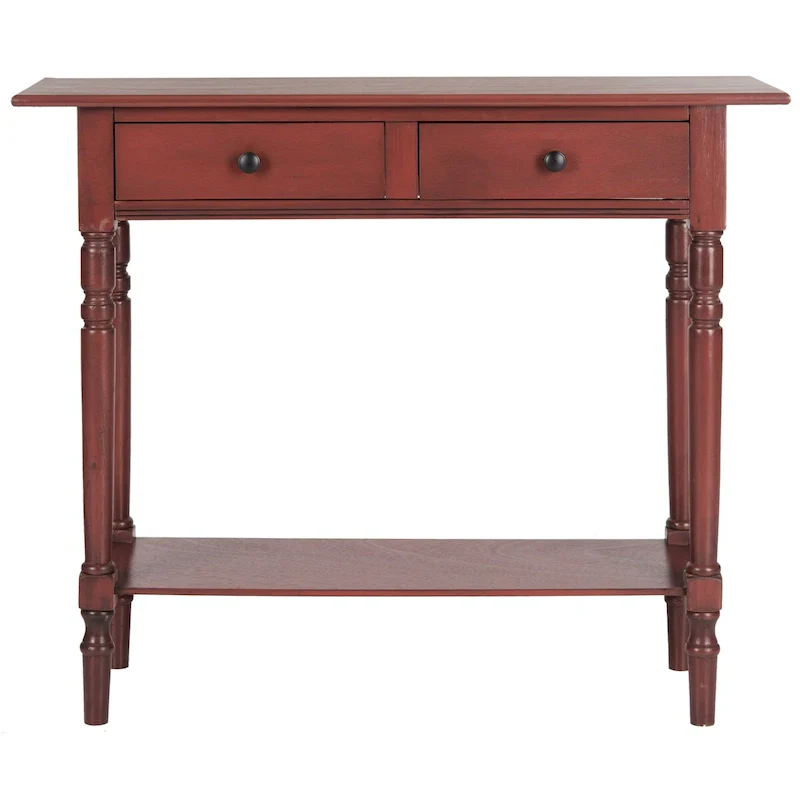 Arvilla Grey 2-Drawer Console Table - 37.8 x 13 x 31.9 - 38Wx13Dx32H