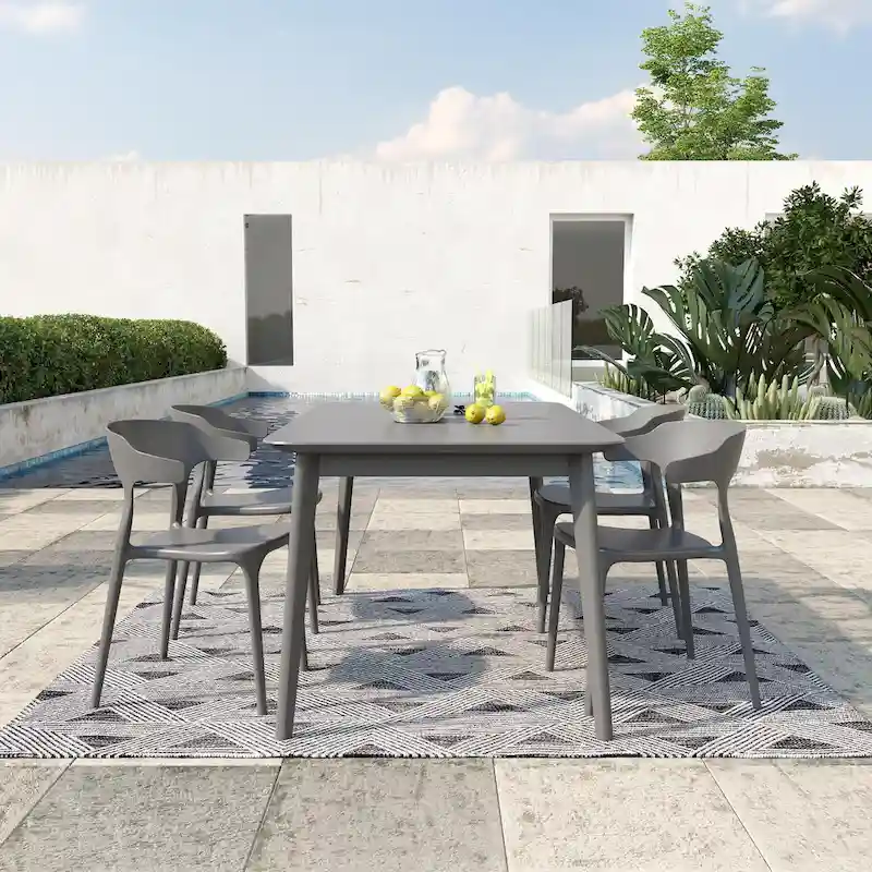 The Novogratz Poolside Felix Stackable Dining Chairs