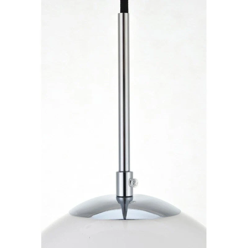 3-Light 36 inch Pendant with Frosted White Glass