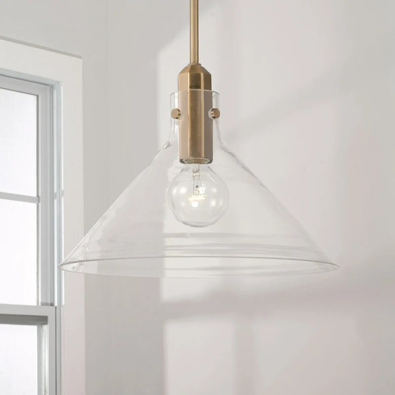 Greer 1-light Pendant w/ Clear Glass